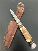 Edge Brand 469 Fixed Blade Knife Genuine Stag