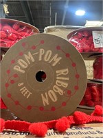 Red PomPom Bows
