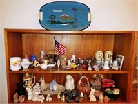 810 - SHELF FULL OF COLLECTIBLES