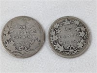 1892 & 1910 CAD QUARTERS
