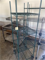 Commercial 2‘ x 2‘ green steel rack