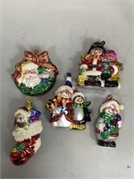 Vintage Plastic Decorative Christmas Ornaments