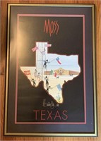 P. Buckley Moss "Texas" Framed Print