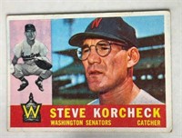 Steve Korcheck 1960 Topps Washington Senators #56