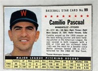 1961 CAMILIO PASCUAL POST #99 TWINS