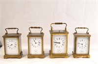 4 Antique carriage clocks