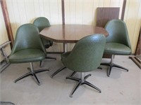 MCM Dining Room Table & 4 Chairs & Leaf