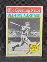 1976 Topps #341 Lou Gehrig All-Time All-Stars