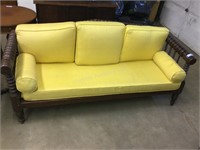Antique spindle sofa