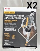 Lot of 2 CVS Health Powerful Heated Pain Relief