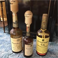 Large Glass Whisky Bottles