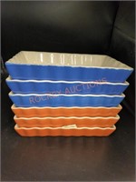 Culinary colors bakeware square dishes two colors