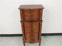 Dark Wooden Jewelry Storage / Vanity Stand