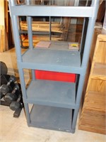 4 TIER SHELF UNIT - 49.5" H X 22" W X 14"D