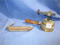 vintage torch and scale