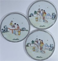 QING DYNASTY CHINESE PORCELAIN PLAQUES