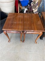 Pair of side tables 17 x 28 x 24 tall