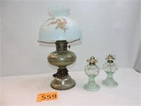Vintage Magnel Converted Lamp & Oil Lamp Bases