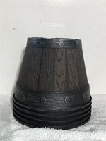 5 Whiskey Barrel pots DARK