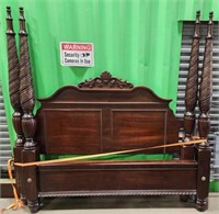 Traditional Mahogany 4 Poster King Size Bedstead