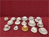 16 PCs. Unmatched China: 10 Cups and Matching