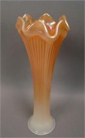 9 ½” Tall Fenton Fine Rib Standard Swung Vase –