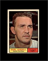 1961 Topps #358 Earl Averill EX to EX-MT+