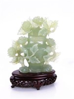 Oriental Jade Carved Covered Urn