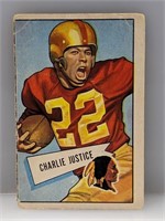 1952 Bowman Large #18 SP Charlie Justice Redskins