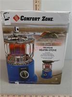 Comfort Zone 2- in- 1 Propane Heater/Stove