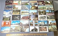 Vintage Large Postcard Lot See Photos for Details