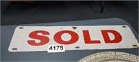 DOUBLE SIDED SOLD SIGN