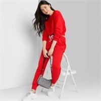 Women's High-Rise Sweatpants - Wild Fable Red,