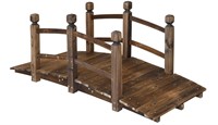 Wooden Decorative Backyard Garden Bridge 5FT