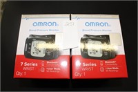 2- omron wrist blood pressure monitors (display)