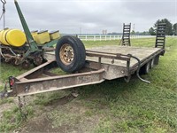 14ft Tandem Axle Trailer w/ dovetail- title