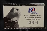 2004 "50 STATE QUARTERS" SILVER PROOF SET