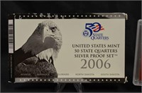 2006 "50 STATE QUARTERS" SILVER PROOF SET