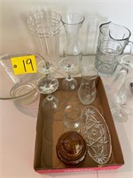 Group of Glass : Bowl & Pitcher - misc