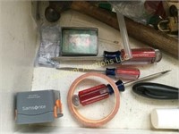 junk drawer hammer screw drivers misc