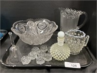 Hobnail Glass, Heavy Vintage Glass, Saltwelle.