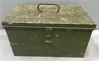 Early Metal Fishing Tackle Box