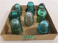 Vintage Glass Insulators - Some Chips