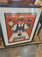 FRAMED WINE POSTER