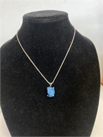18" necklace Kyanite sterling BAB