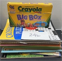 Mixed lot; coloring books & more