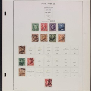 Philippines Stamps 1890s-1940s mostly used with a