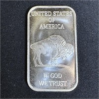 1 oz Fine Silver Bar - Buffalo