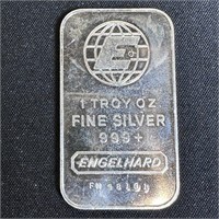 1 oz Fine Silver Bar - Engelhard