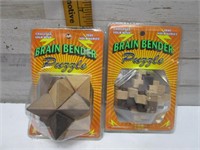 BRAIN BENDER WOODEN PUZZLES